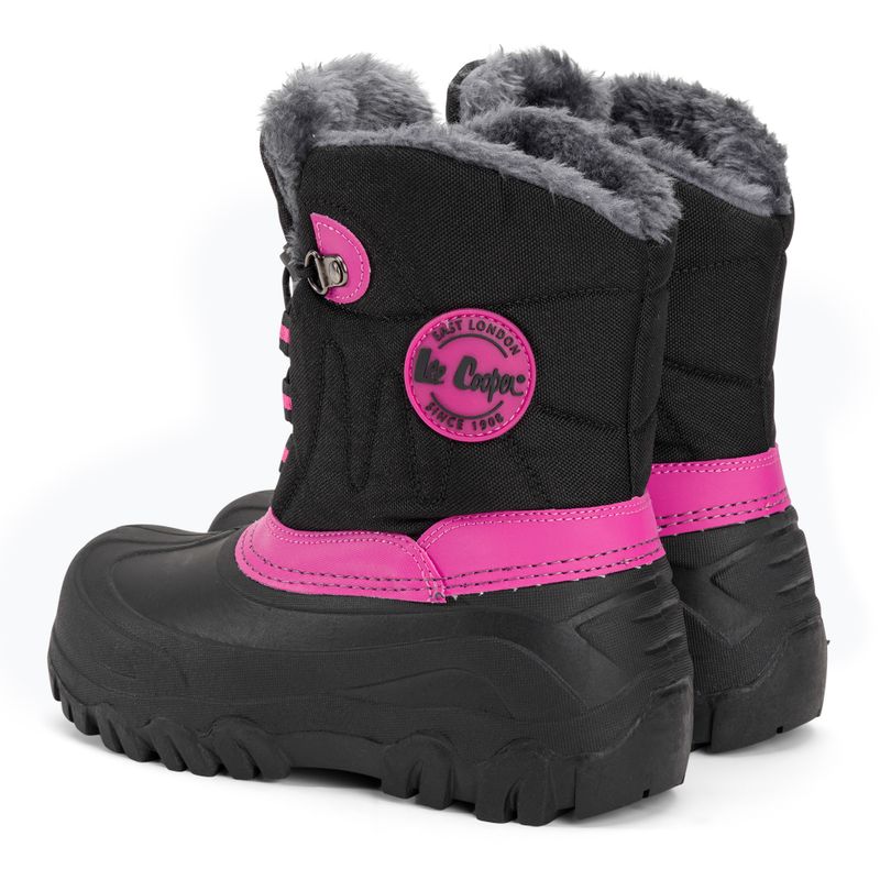 Stivali da neve Lee Cooper per bambini LCJ-21-44-0523 nero/fucsia 3