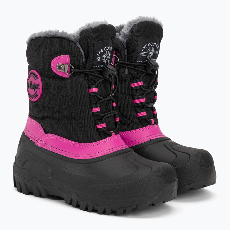 Stivali da neve Lee Cooper per bambini LCJ-21-44-0523 nero/fucsia 4
