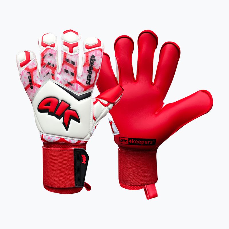 4keepers Force V 4.20 HB guanti da portiere bianco/rosso 4