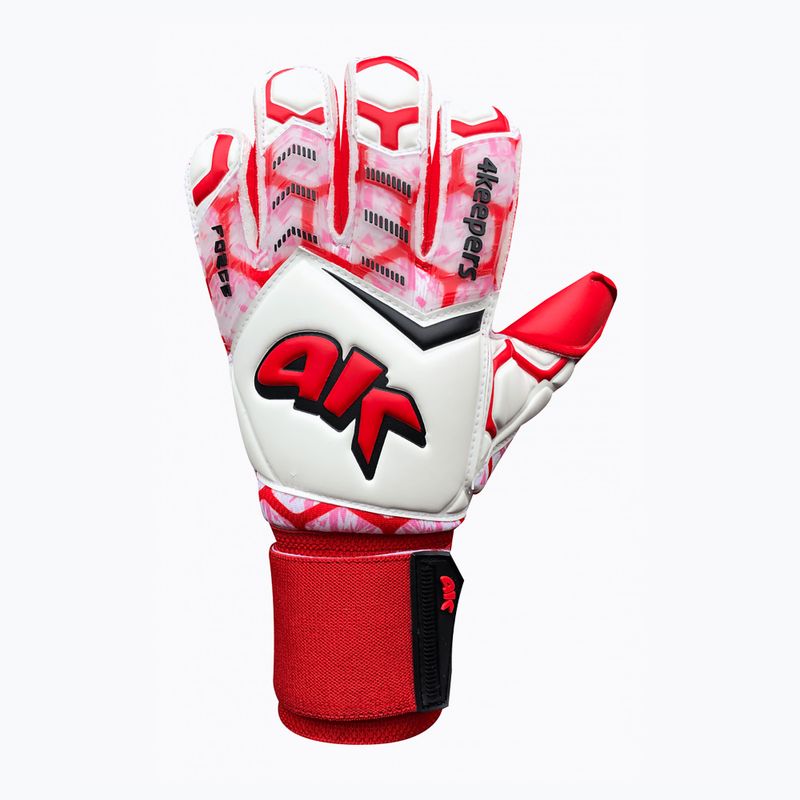 4keepers Force V 4.20 RF guanti da portiere bianco/rosso 4