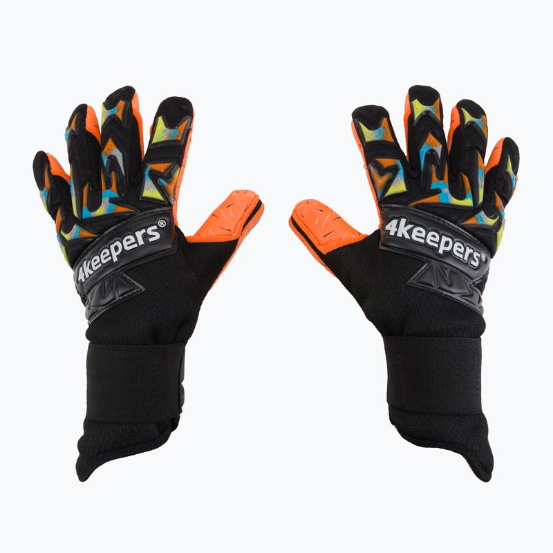 4keepers Equip Flame NC Jr guanti da portiere per bambini nero/multicolore