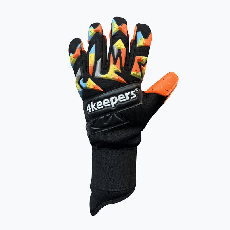 4keepers Equip Flame NC Jr guanti da portiere per bambini nero/multicolore 4
