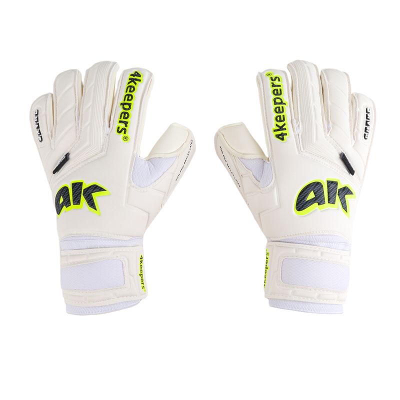 4keepers Champ Carbo V RF guanti da portiere bianco/giallo