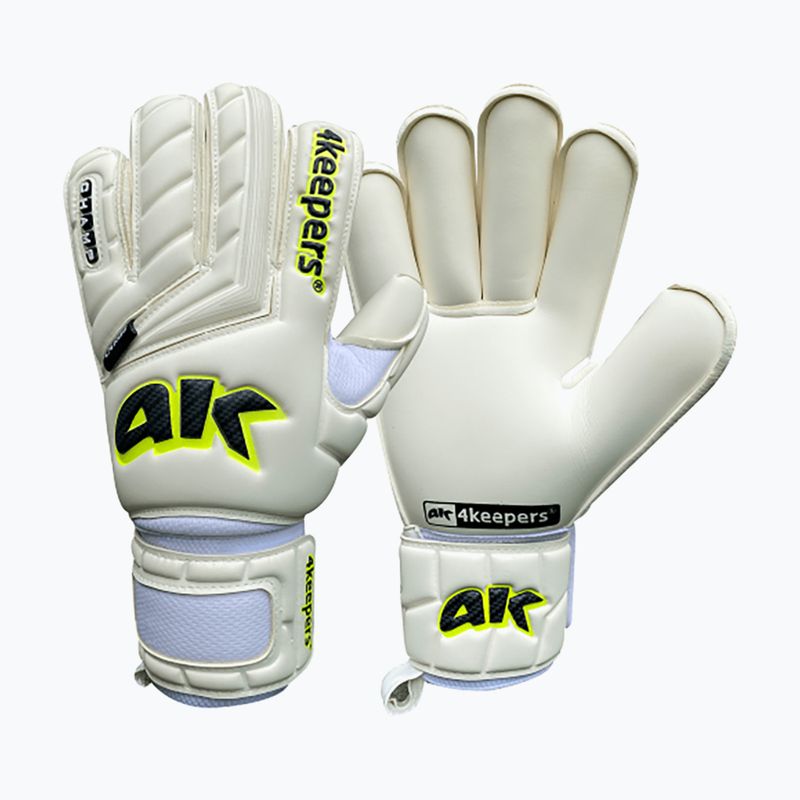 4keepers Champ Carbo V RF guanti da portiere per bambini bianco/giallo 6
