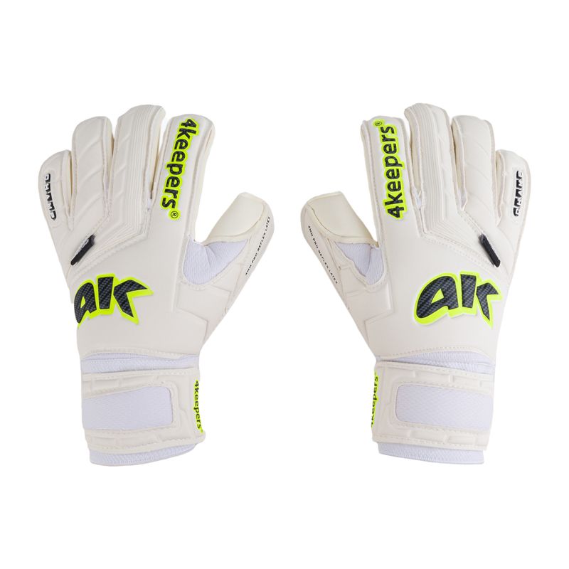 4keepers Champ Carbo V RF guanti da portiere per bambini bianco/giallo