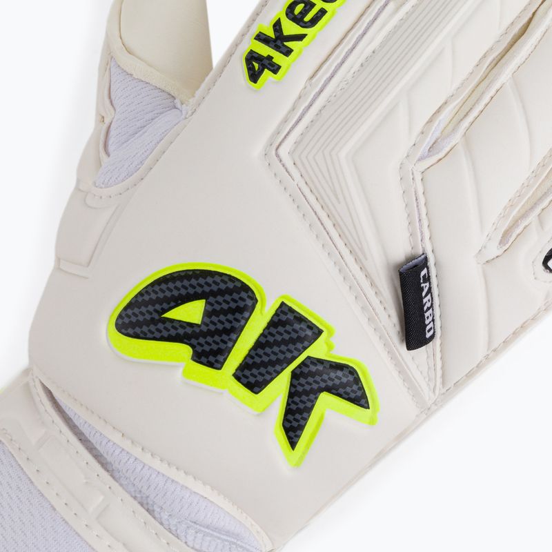 4keepers Champ Carbo V RF guanti da portiere per bambini bianco/giallo 3