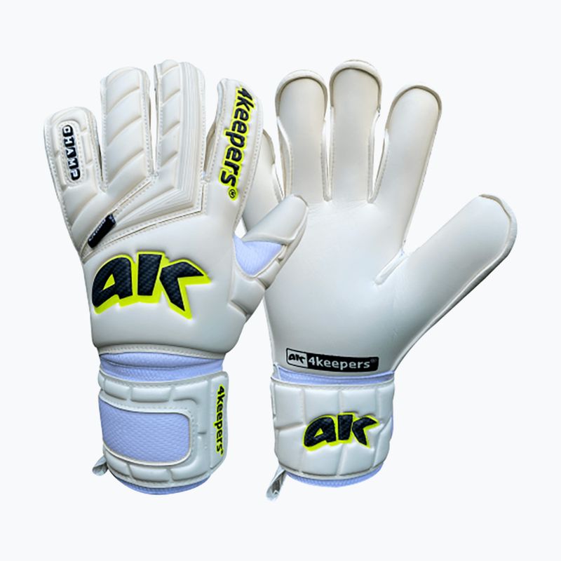 Guanti da portiere per bambini 4keepers Champ Carbo V HB bianco/giallo 6