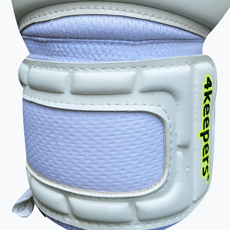 Guanti da portiere per bambini 4keepers Champ Carbo V HB bianco/giallo 8