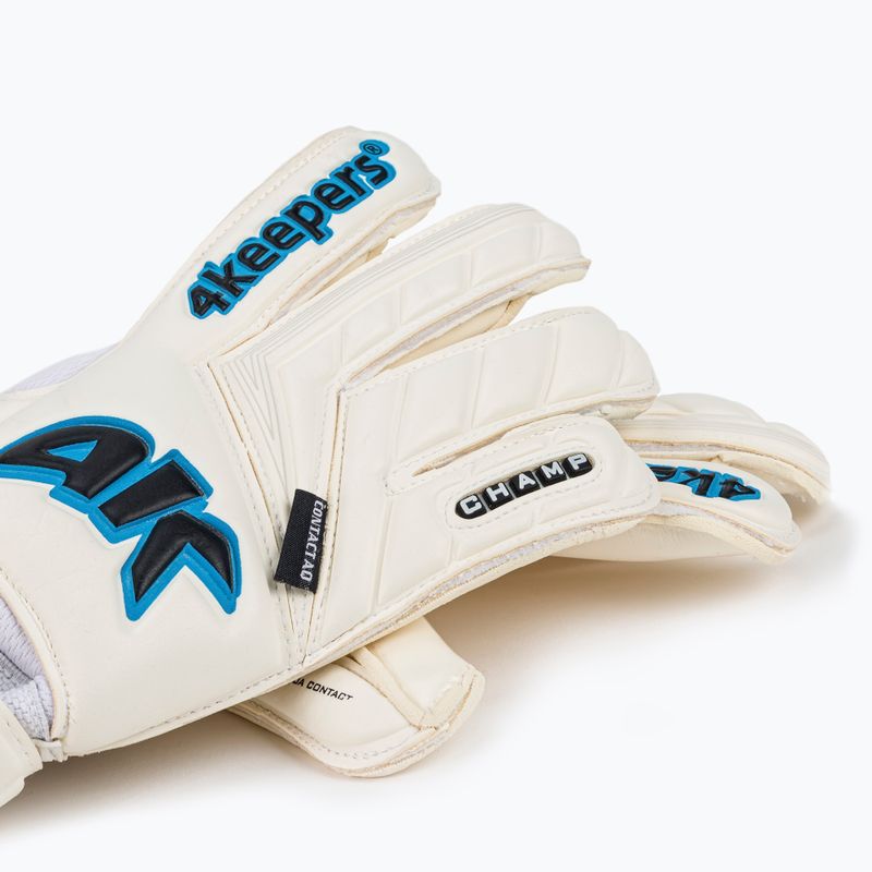 4keepers Champ AQ Contact V HB guanti da portiere bianco/blu 4