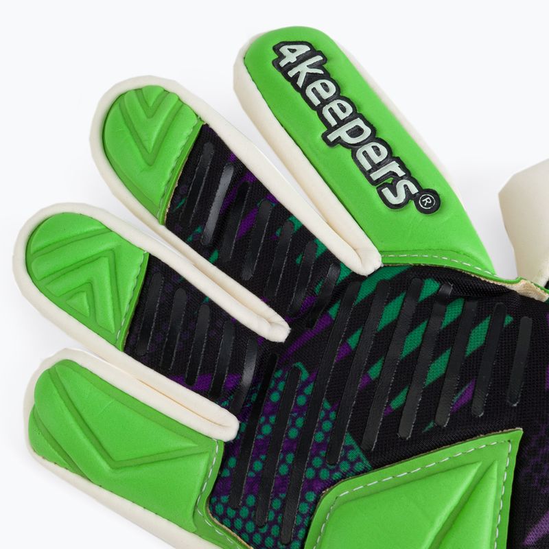 4keepers Neo Optima NC guanti da portiere per bambini nero/bianco/verde 3