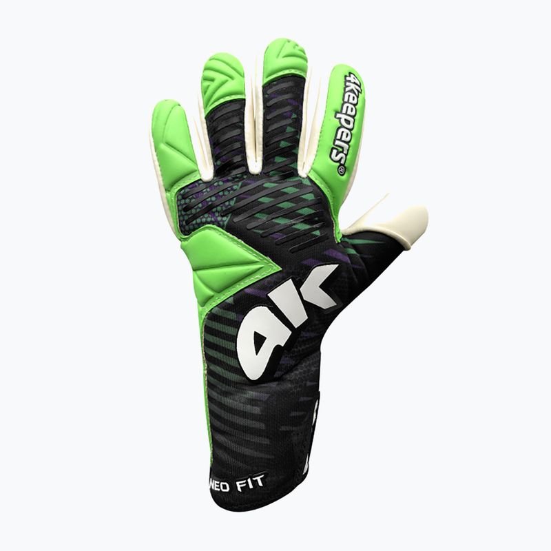 4keepers Neo Optima NC guanti da portiere per bambini nero/bianco/verde 4