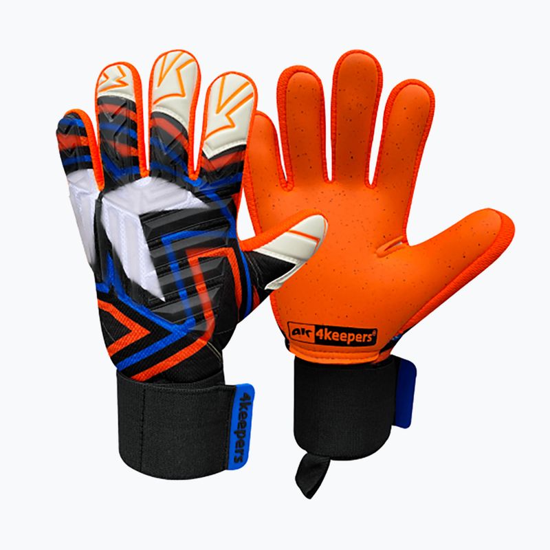 4keepers Evo Lanta NC guanti da portiere nero/bianco/blu 6