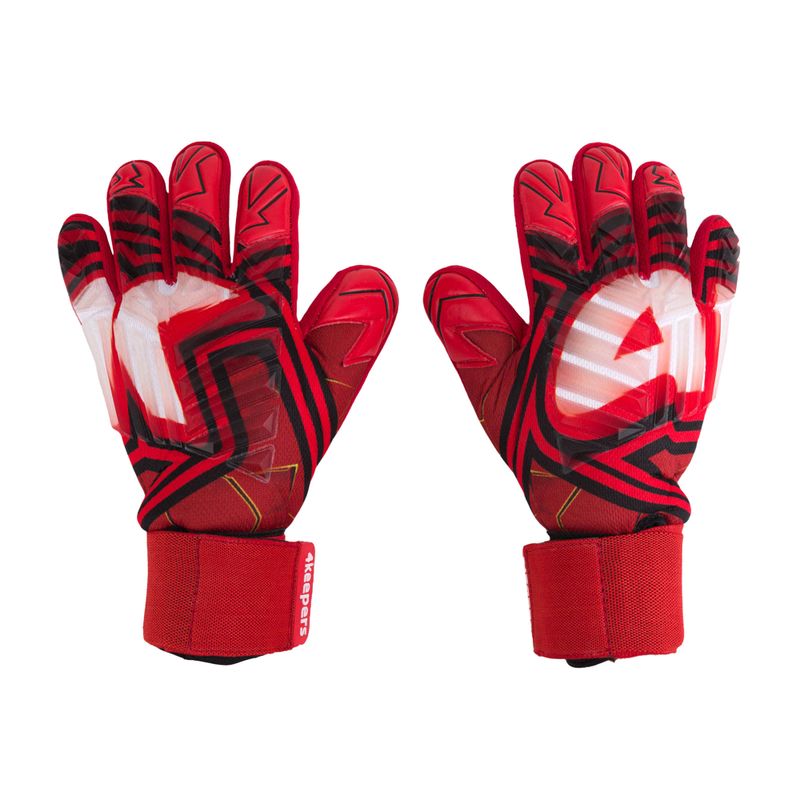4keepers Evo Vera NC guanti da portiere per bambini rosso/nero/bianco