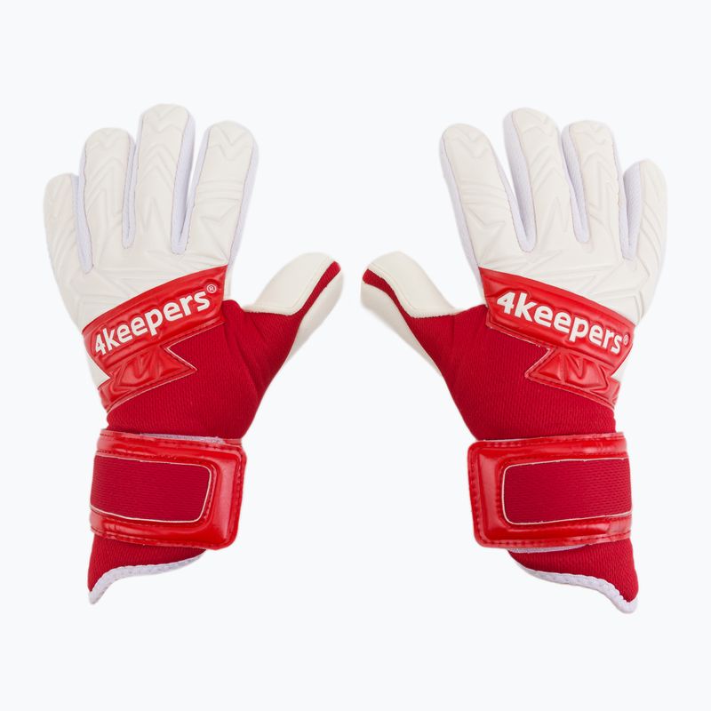 Guanti da portiere per bambini 4keepers Equip Poland NC Jr bianco/rosso