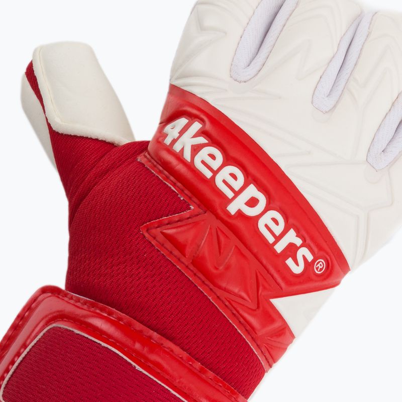 4keepers Equip Poland NC guanti da portiere bianco/rosso 3