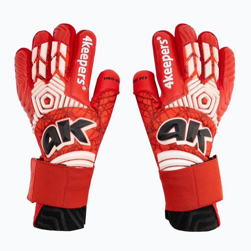 4keepers Neo Rodeo NC Jr guanti da portiere per bambini rosso