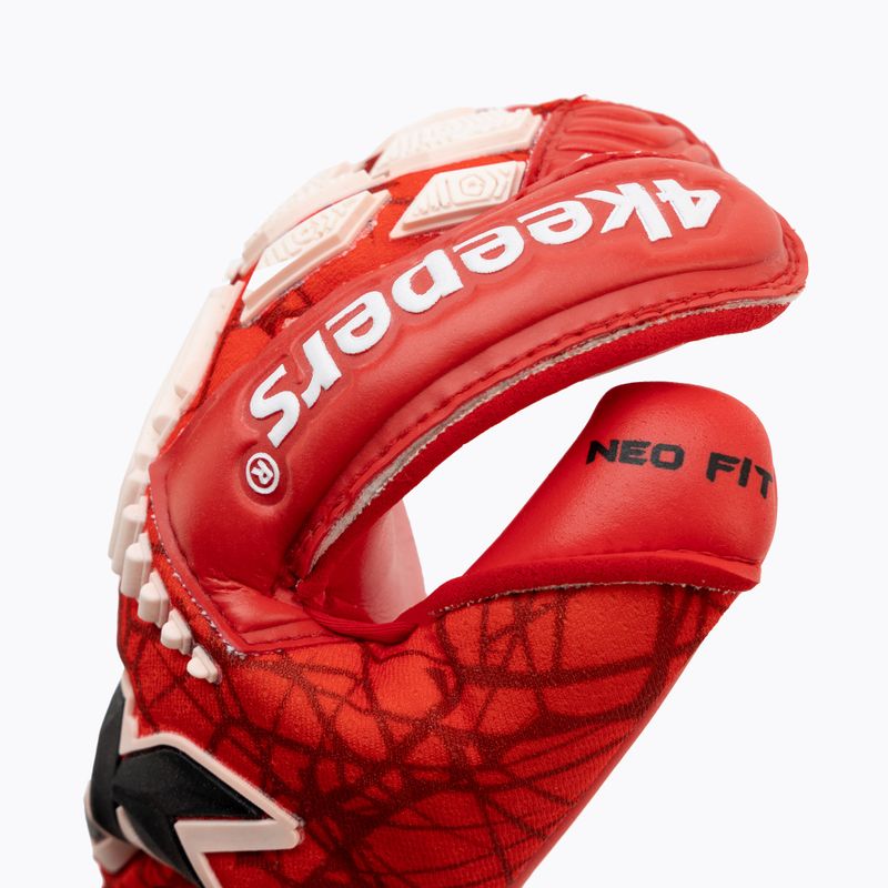 4keepers Neo Rodeo RF2G Jr guanti da portiere per bambini rosso 3
