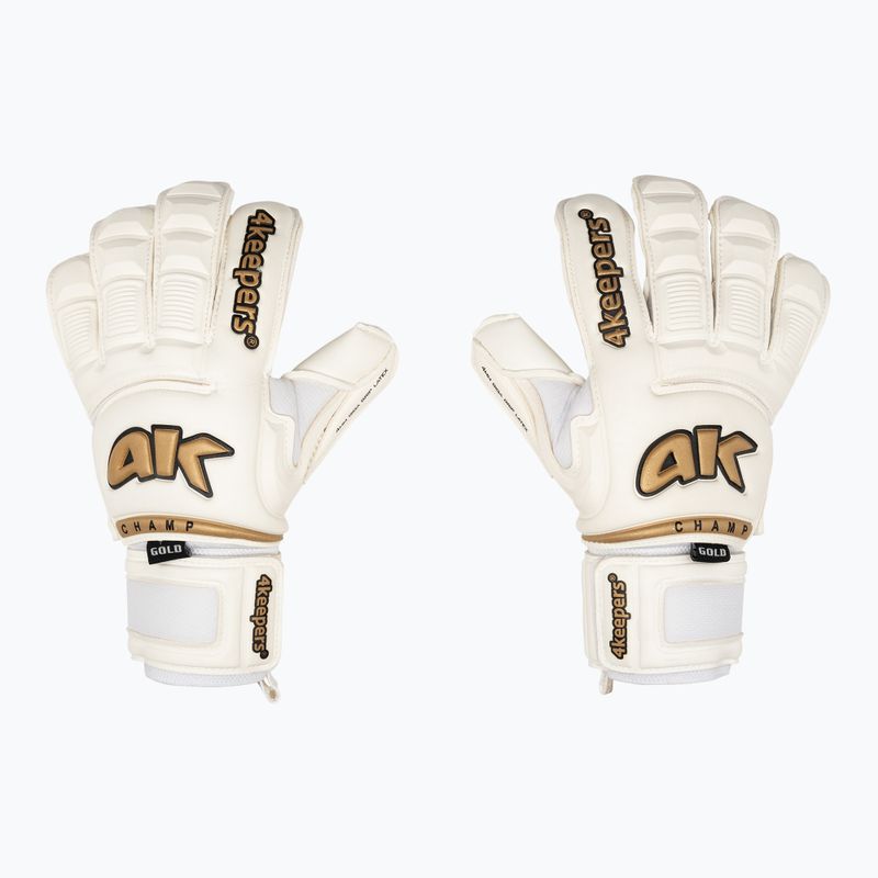 4Keepers Champ Gold VI guanto da portiere bianco