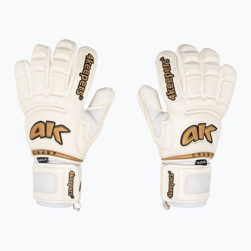 4Keepers Champ Gold VI guanto da portiere bianco
