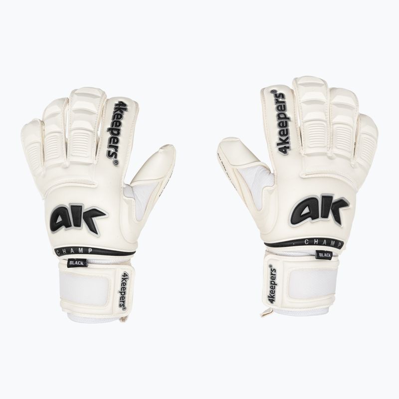 4Keepers Champ Black VI guanti da portiere bianchi