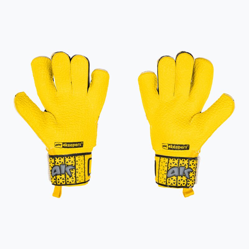4Keepers Champ Astro VI guanti da portiere giallo/grigio 2