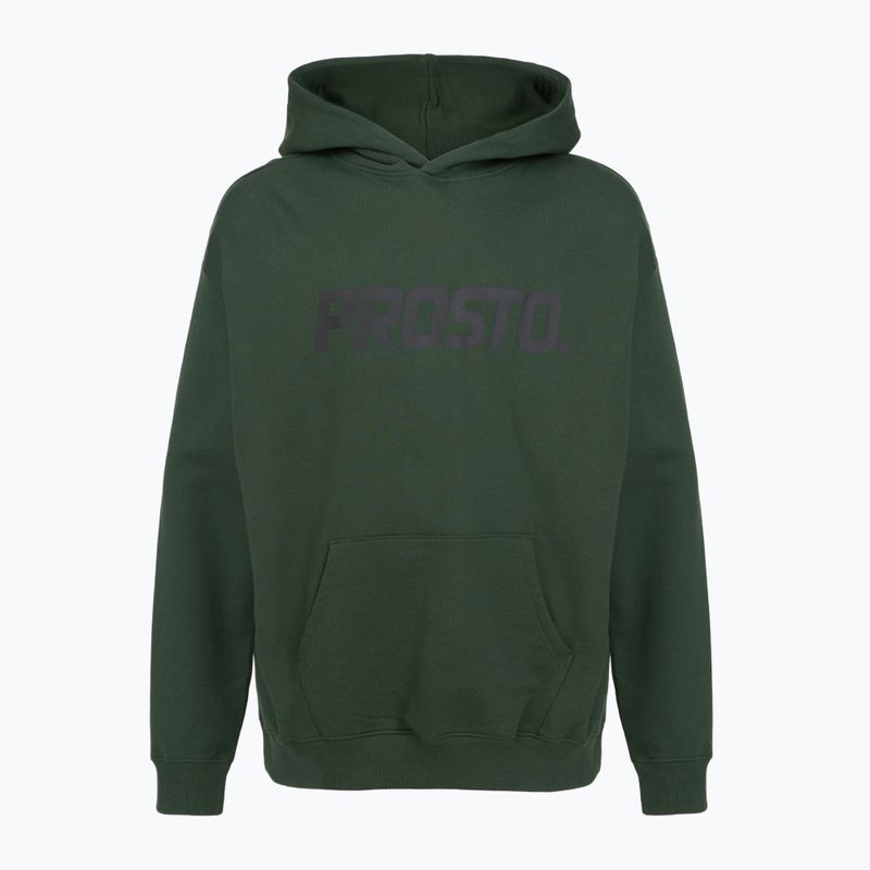 PROSTO Biolog Felpa con cappuccio kaki da uomo