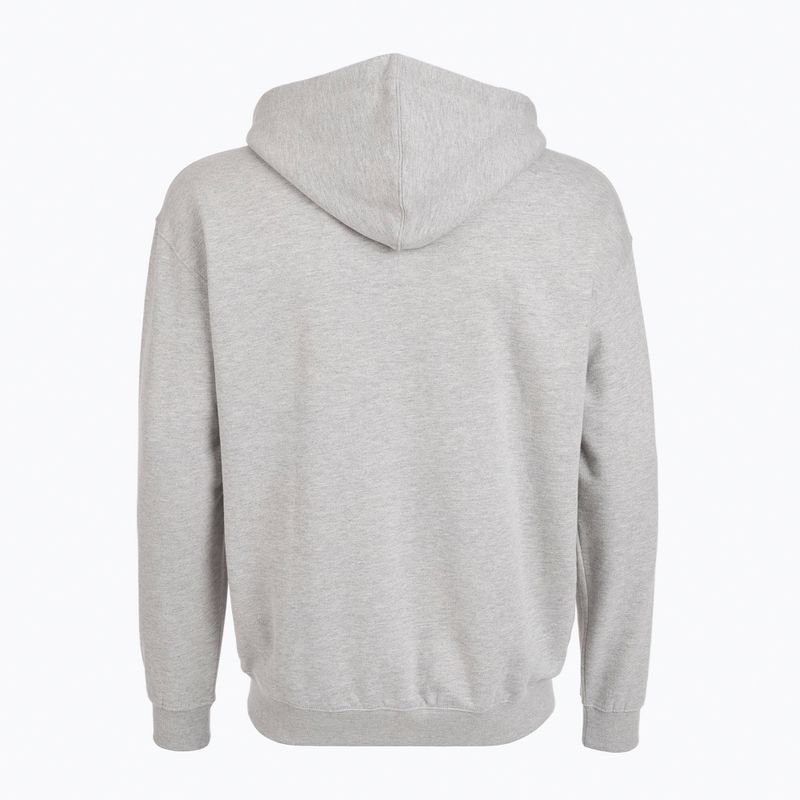 Felpa con cappuccio PROSTO Uomo Logo Zip grigio 2