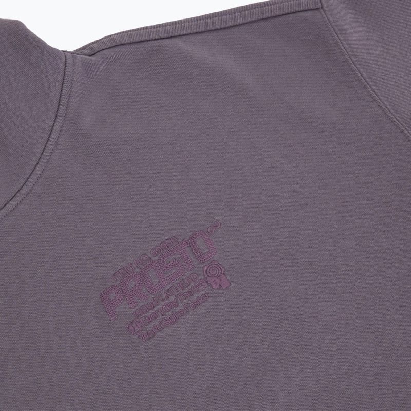 Felpa con cappuccio PROSTO Flathead da uomo lavata color lavanda 3