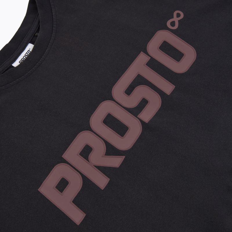Maglietta PROSTO Big Logo lavata nera da uomo 3
