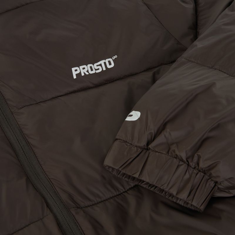 Giacca invernale da uomo PROST Puffer marrone scuro 4