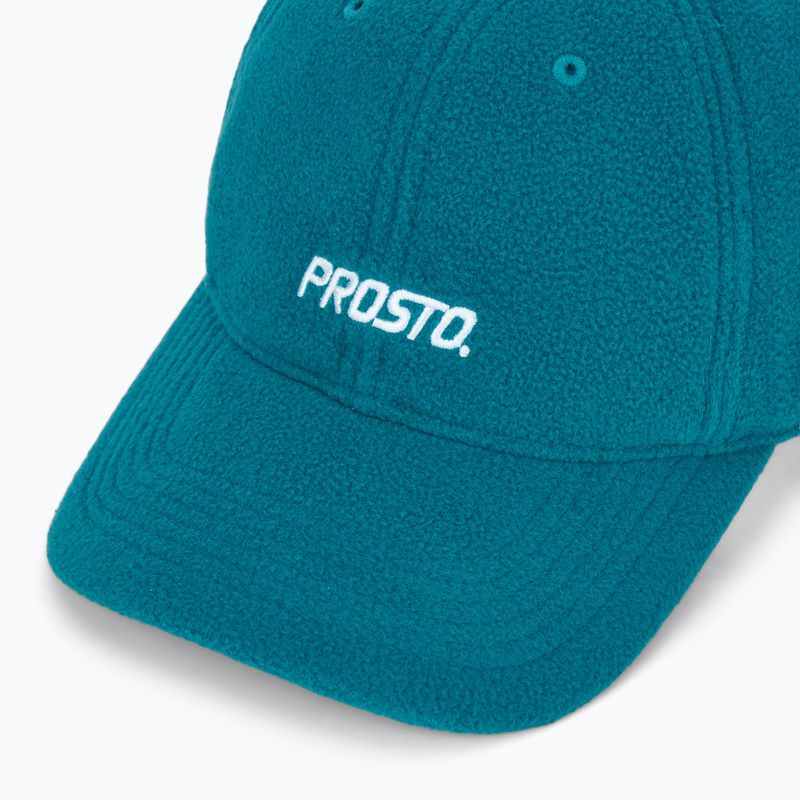 Cappellino con visiera PROSTO Fleece turquoise 3