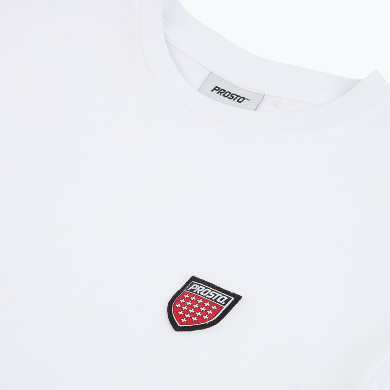 T-shirt da uomo PROSTO Small Shield white 3