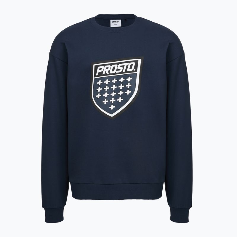 Felpa da uomo PROSTO Big Shield Crewneck navy