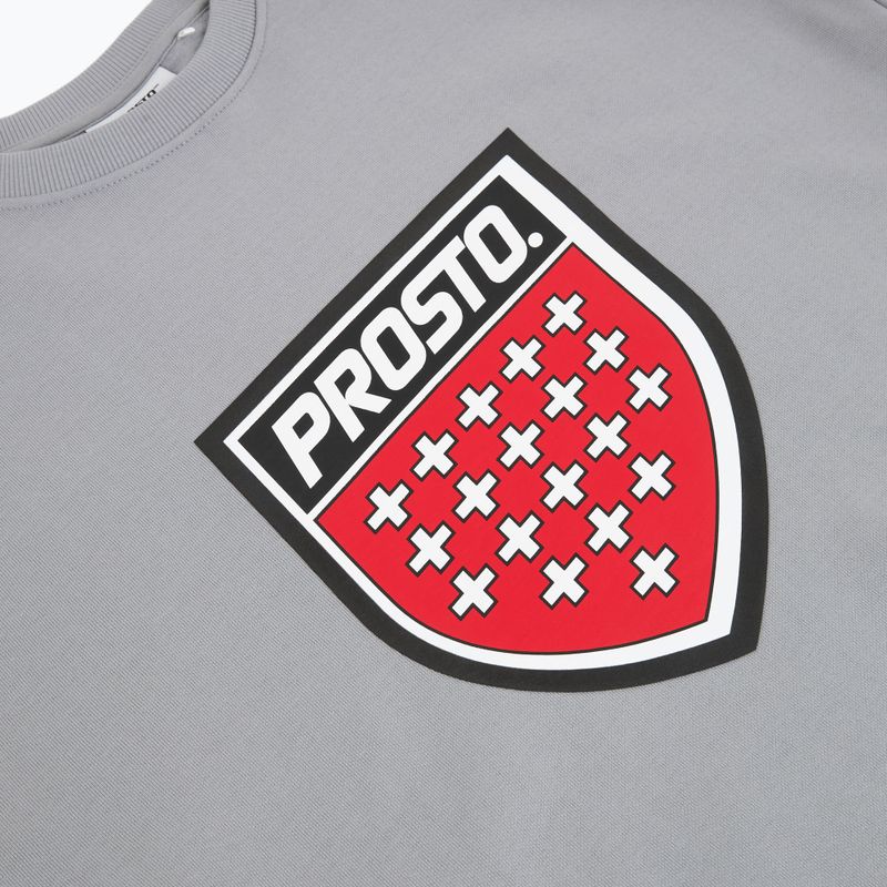 Felpa da uomo PROSTO Big Shield Crewneck gray 3