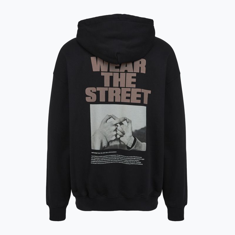 Felpa da uomo PROSTO Wear The Street Hoodie black 2