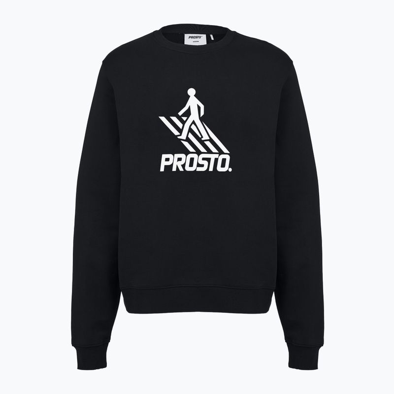 Felpa da uomo PROSTO Crossing Crewneck black