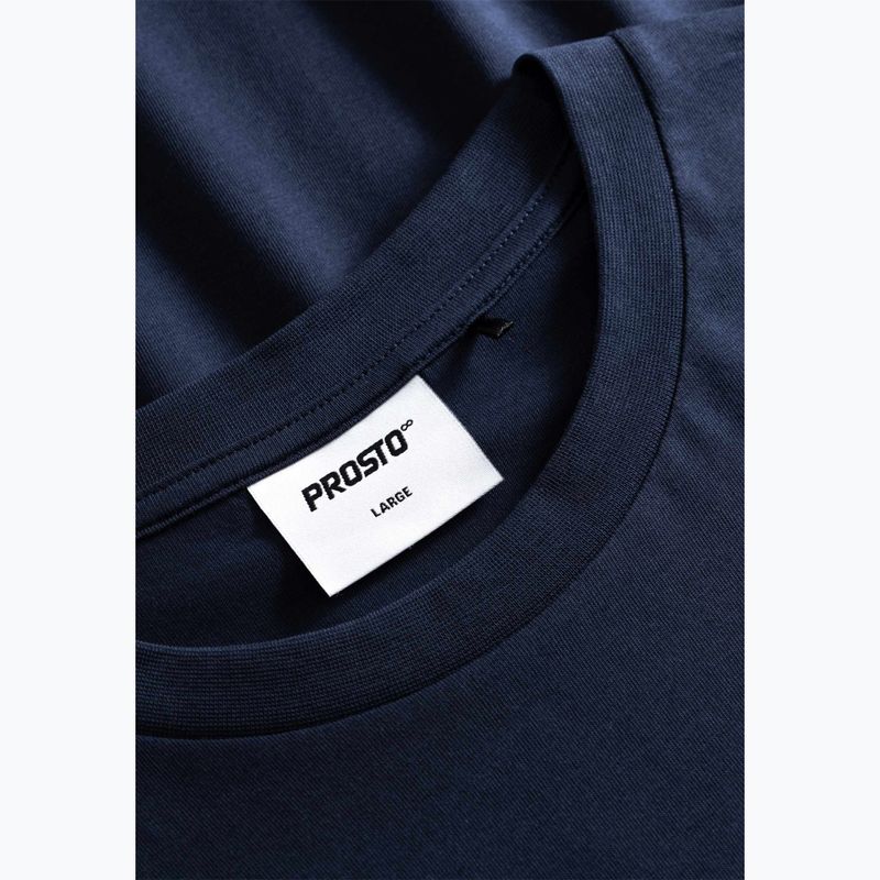 T-shirt da uomo PROSTO Big Log navy blue 4
