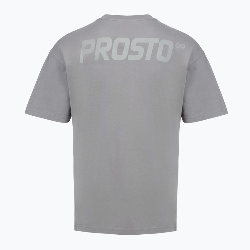 T-shirt da uomo PROSTO Big Log Infinity gray 2