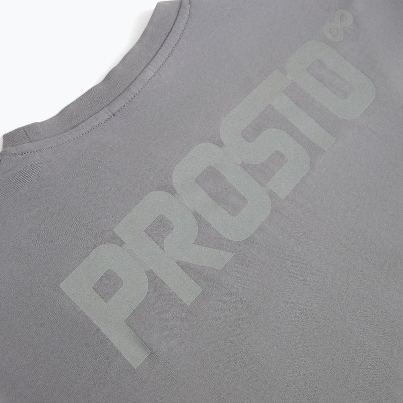 T-shirt da uomo PROSTO Big Log Infinity gray 4