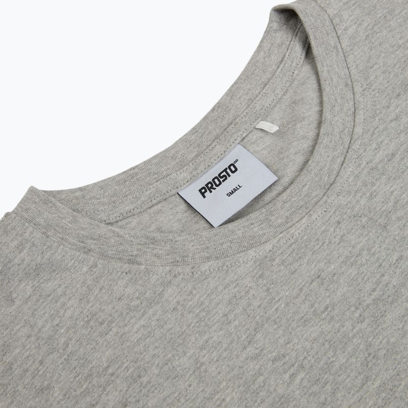 T-shirt da uomo PROSTO Big Log grey/melange 3