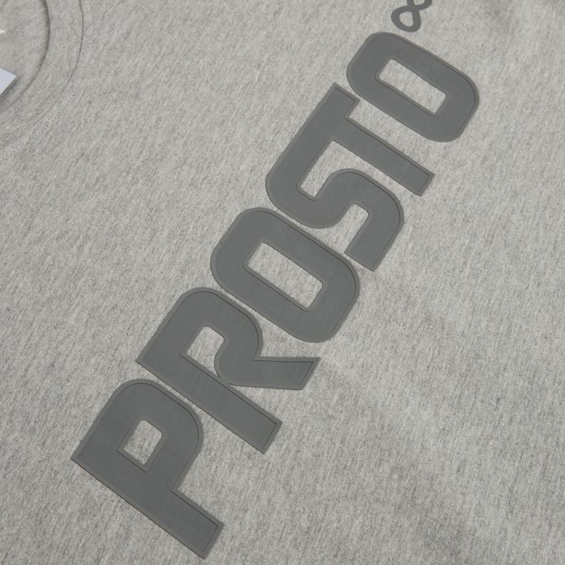 T-shirt da uomo PROSTO Big Log grey/melange 4