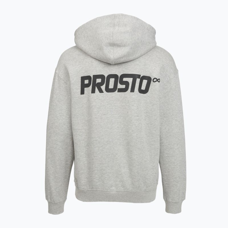 Felpa da uomo PROSTO Hoodie Half Zip Big Log Infinity grey/melange 2