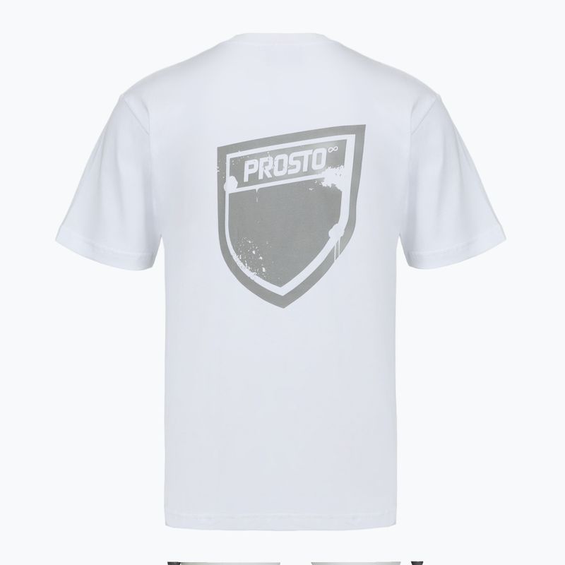 T-shirt da uomo PROSTO Splash Shield white 2