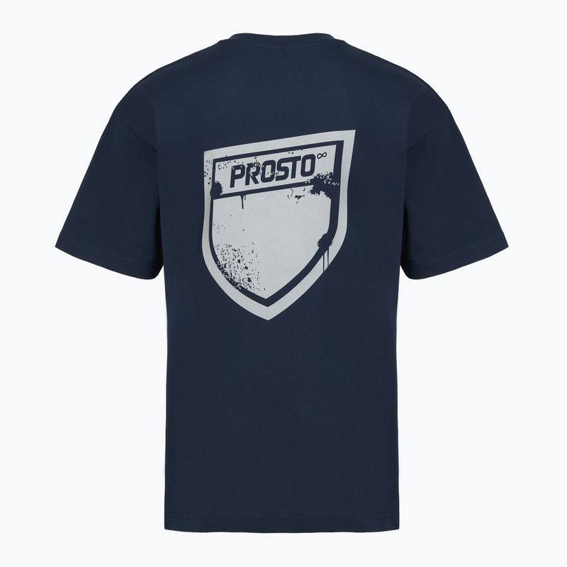 T-shirt da uomo PROSTO Splash Shield navy blue 2