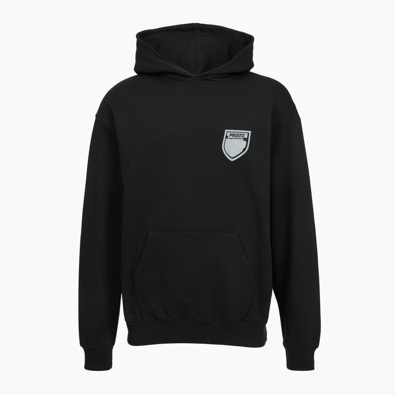 Felpa da uomo PROSTO Hoodie Splash Shield black