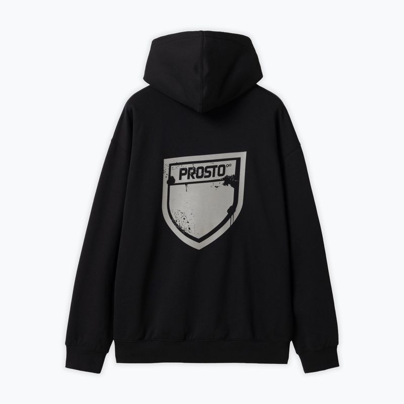 Felpa da uomo PROSTO Hoodie Splash Shield black 2