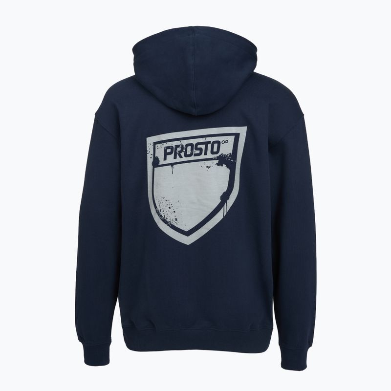 Felpa da uomo PROSTO Hoodie Splash Shield navy blue 2