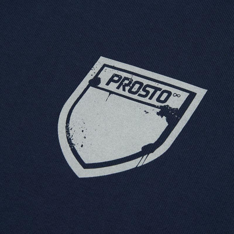 Felpa da uomo PROSTO Hoodie Splash Shield navy blue 3