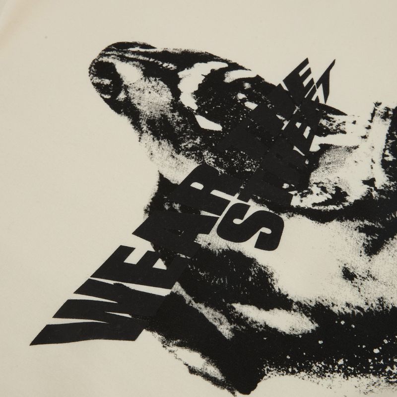 Felpa da uomo PROSTO Hoodie Bark off white 3