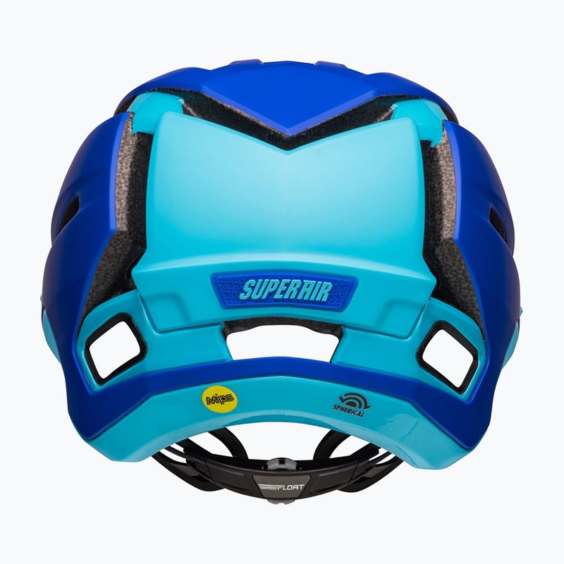 Casco da bici Bell Super Air MIPS Spherical opaco lucido blu 3
